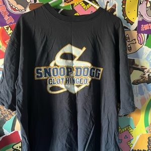 VINTAGE Snoop Dogg Clothing Company Shirt XL Y2K Rap Tee Men Navy Blue THRASHED